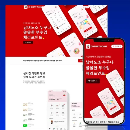 포트폴리오-홈페이지 제작 - 체리그라운드