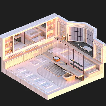 포트폴리오-Luxury Bathroom 공간 디자인