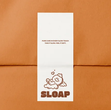 포트폴리오-친환경 비누 브랜드 로고, SLOAP