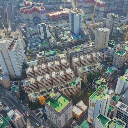 포트폴리오-[드론촬영] 부산 부산진구 재건축 재개발 아파트 일대 도심 풍경