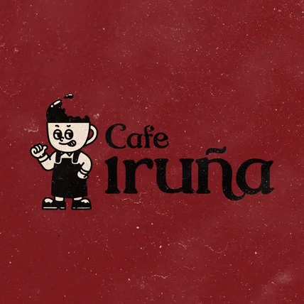 포트폴리오-Cafe Iruna 캐릭터 로고 디자인