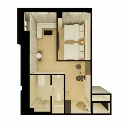 포트폴리오-호텔 객실 디자인 및 설계