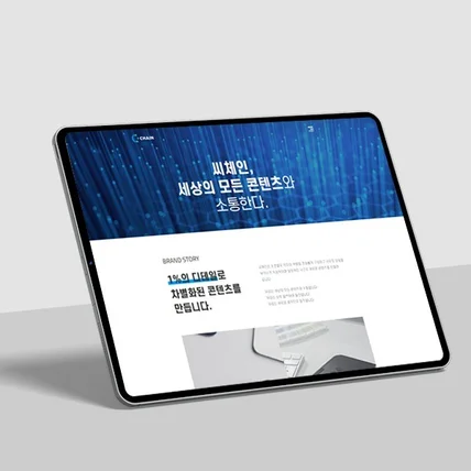 포트폴리오-씨체인 웹사이트
