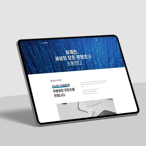 포트폴리오-씨체인 웹사이트