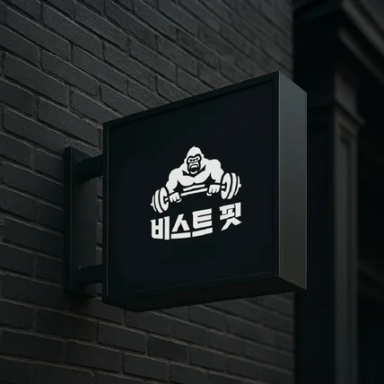 포트폴리오-피트니스 브랜드 로고