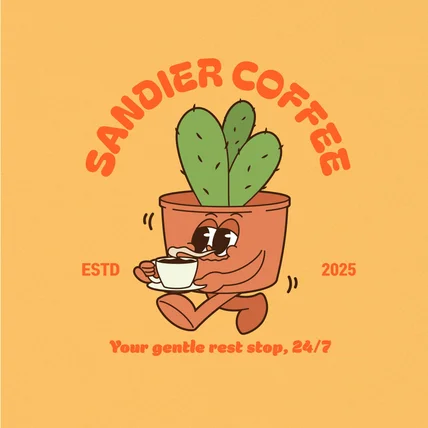 포트폴리오-COFFEE SANDIER 캐릭터로고