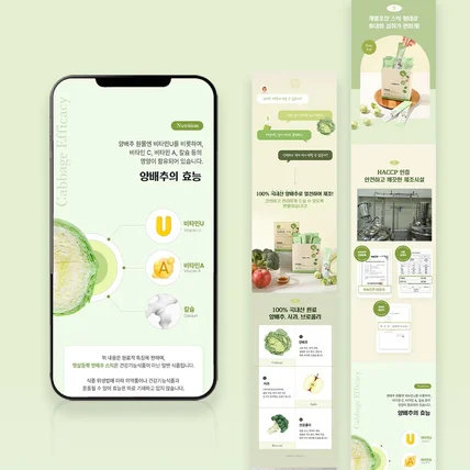 포트폴리오-양배추 스틱 상세페이지