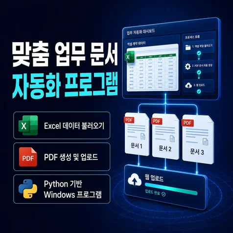 포트폴리오-대리점 부서에서의 서류 자동화 프로그램