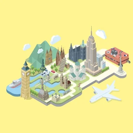 포트폴리오-아이소메트릭 일러스트