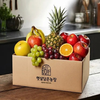 포트폴리오-햇살담은농장 로고디자인, 쇼핑몰로