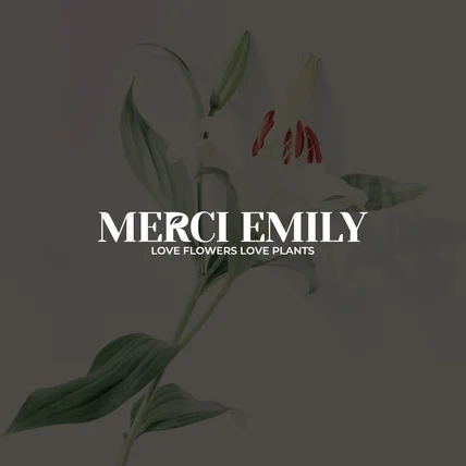 포트폴리오-[플라워샵 로고] MERCI EMILY