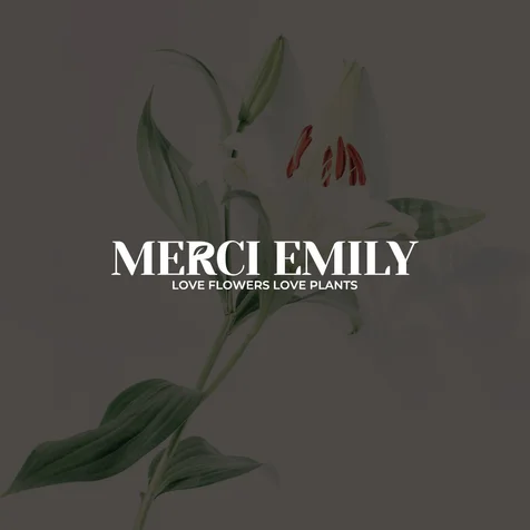 포트폴리오-[플라워샵 로고] MERCI EMILY