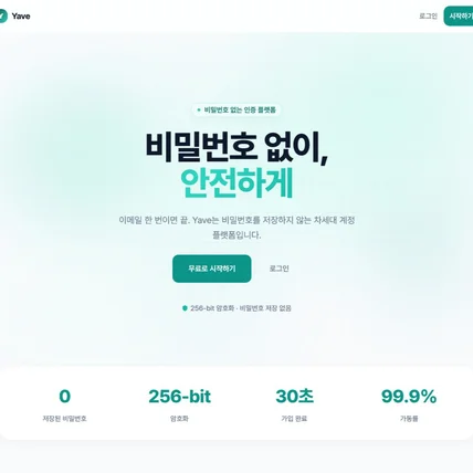 포트폴리오-saas - Yave