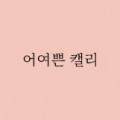 어여쁜캘리 프로필